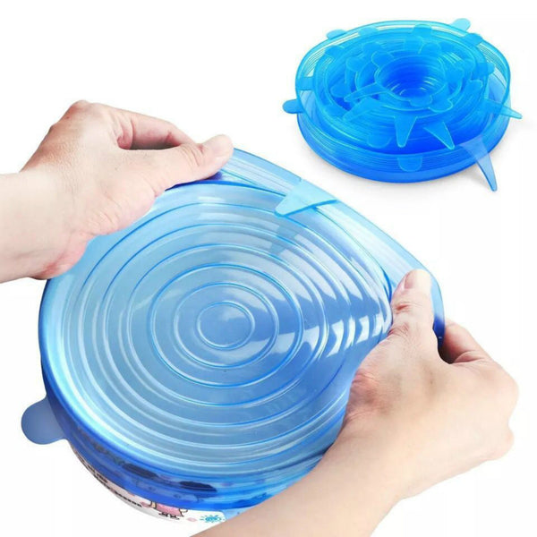 Reusable Stretchy Silicone Lids
