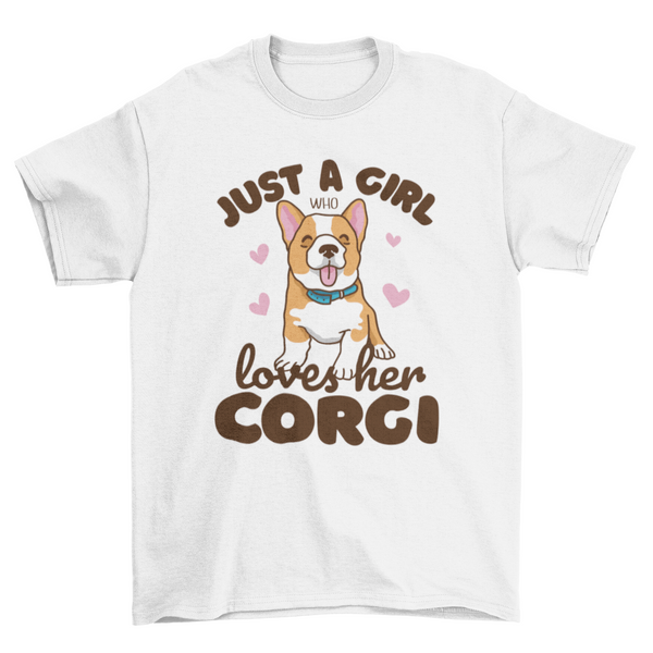Corgi girl t-shirt