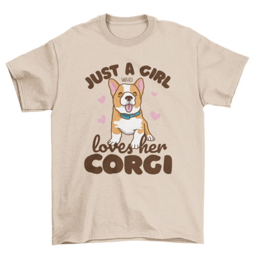 Corgi girl t-shirt