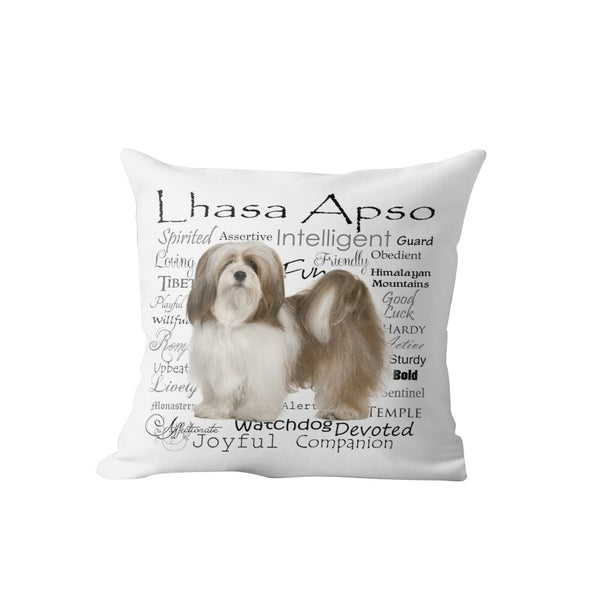 Lhasa Apso Dog Cushion Cover Home Decor For Living Room Sofa Decorative Pillows