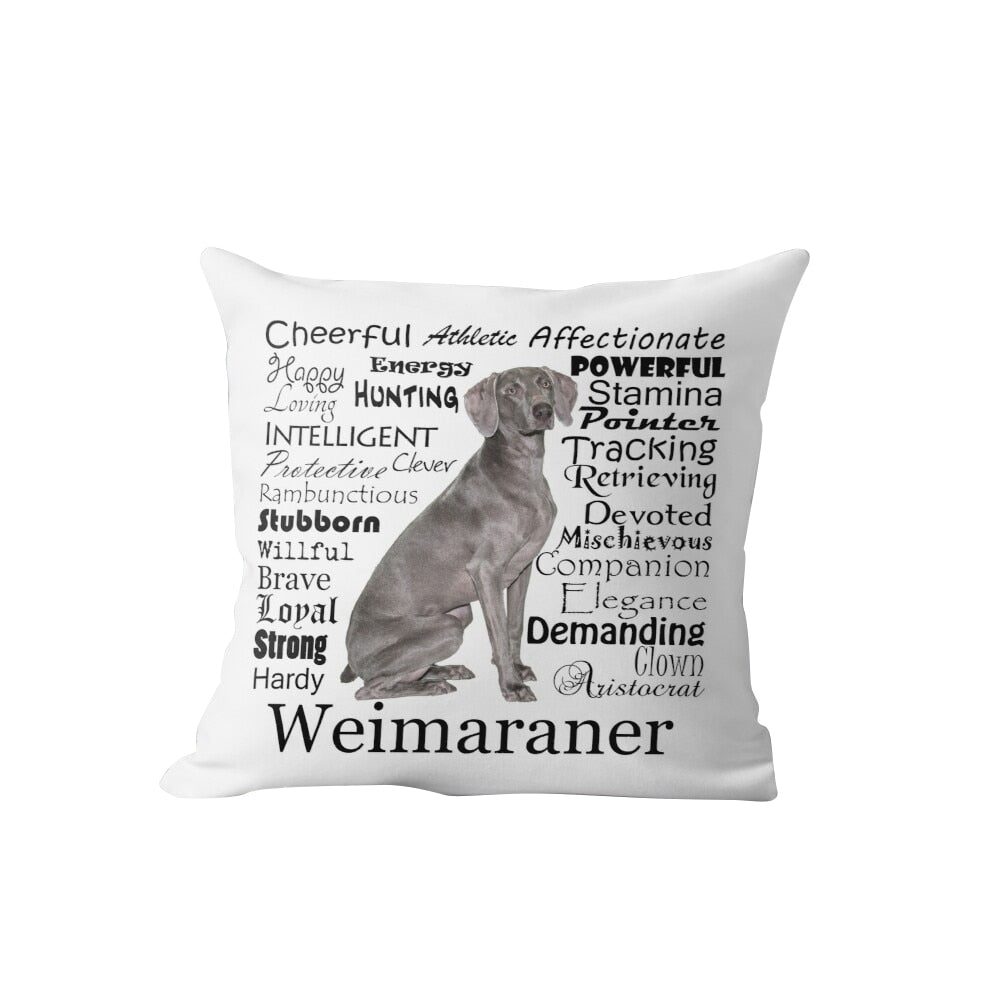 Weimaraner Dog Cushion Cover Velvet Custom Pillow Cover For Living Room Sofa Decorative Pillows Home Decor Pillowcase