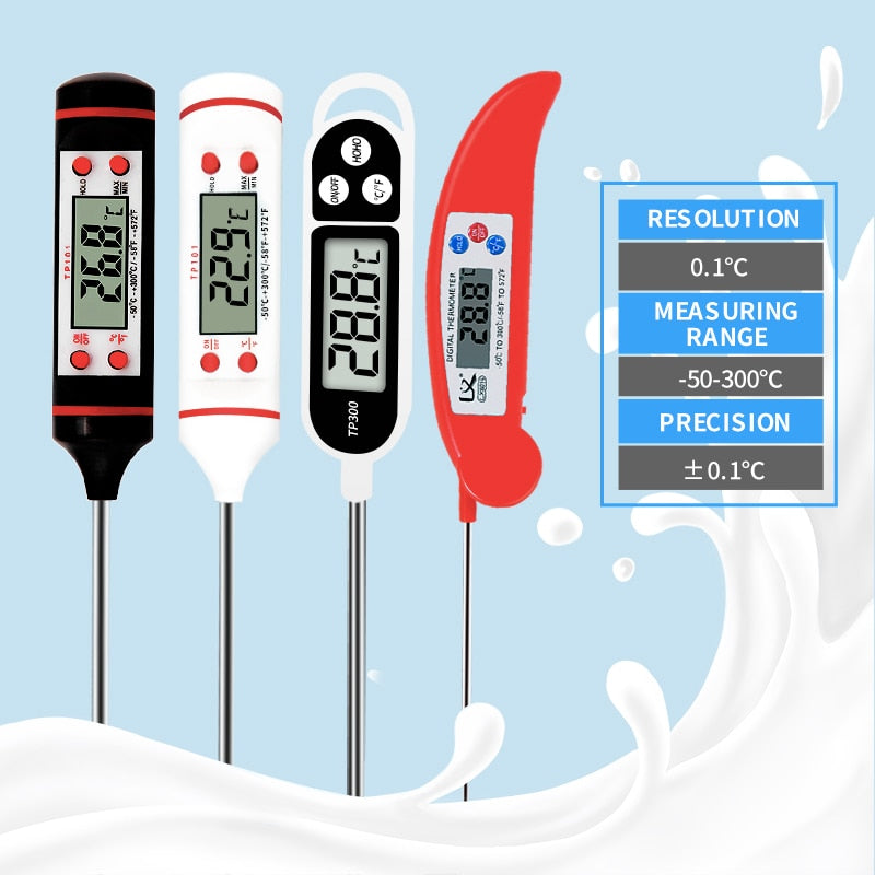 thermometer for hot food, thermometer for cooking, thermometer for baby milk thermometer for kids, thermometer for adults, BBQ meat thermometer, baking thermometer, accurately measure food temperature, hot food thermometer, thermometer for baking
