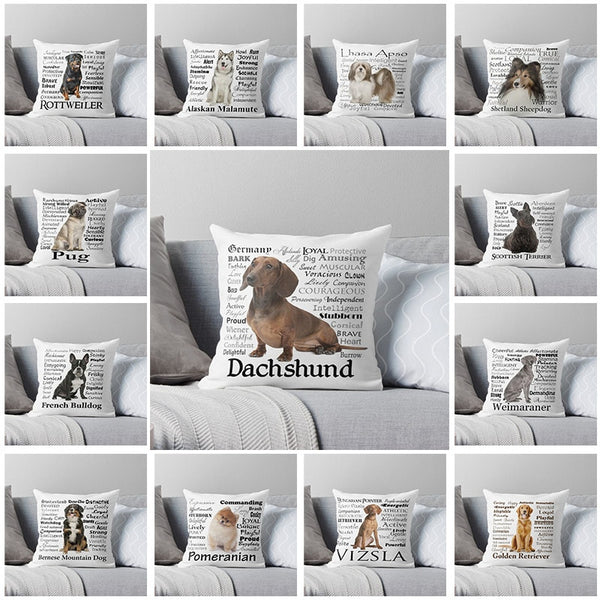 Dachshund Dog Cushion Cover Home Decor For Living Room Sofa Decorative Pillows