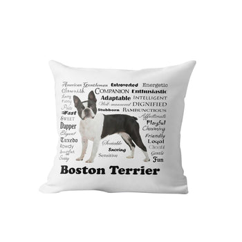 Boston Terrier Dog Cushion Cover Home Decor For Living Room Sofa Decorative Pillows