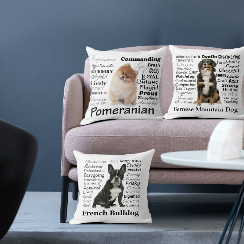 Pomeranian Dog Cushion Cover Home Decor For Living Room Sofa Decorative Pillows