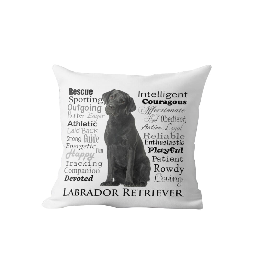 Labrador Retriever Dog Cushion Cover Home Decor For Living Room Sofa Decorative Pillows
