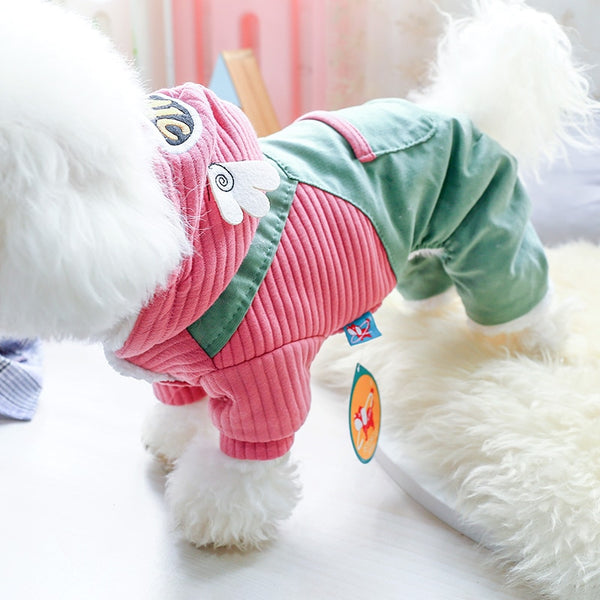 Cute Little Wings Pet Clothes Autumn Winter Small Dog Four-legged Clothes