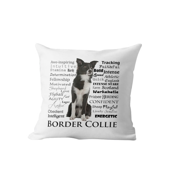 Border Collie Dog Cushion Cover Home Decor For Living Room Sofa Decorative Pillows