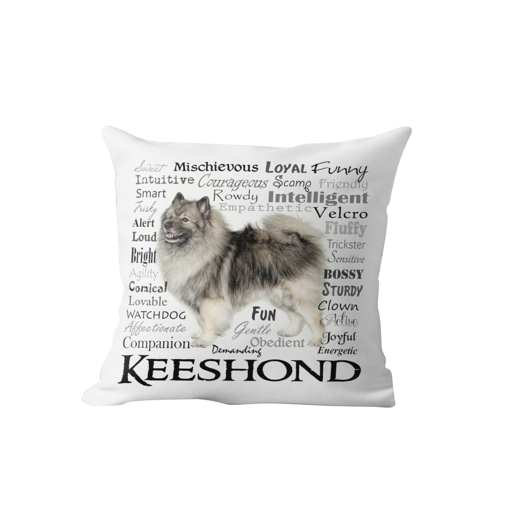 Keeshond Dog Cushion Cover Home Decor For Living Room Sofa Decorative Pillows