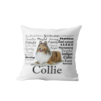 Collie Dog Cushion Cover Home Decor For Living Room Sofa Decorative Pillows