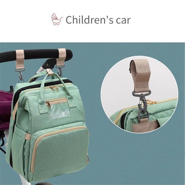 Unisex Baby Travel Backpack Nappy Diaper Change Pad Convertible Bag Stroller Organizer