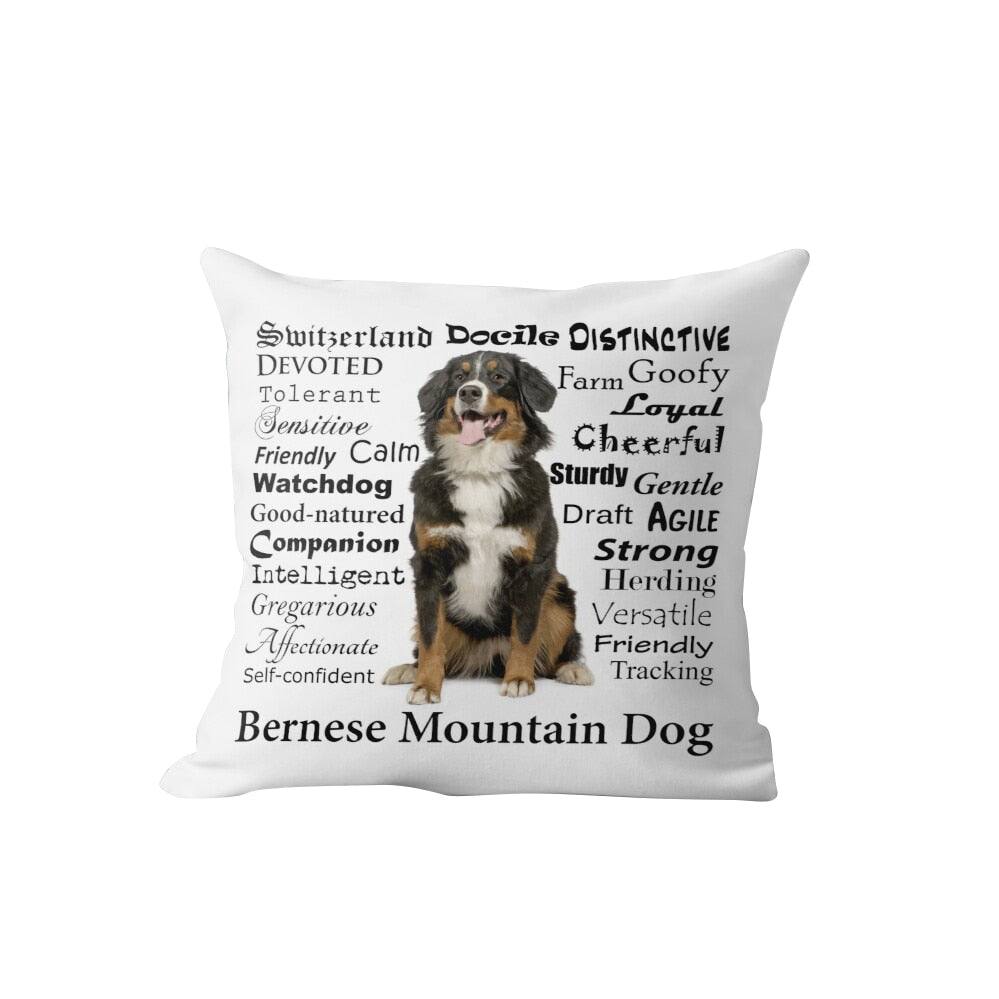 Bernese Mountain Dog Cushion Cover Home Decor For Living Room Sofa Decorative Pillows