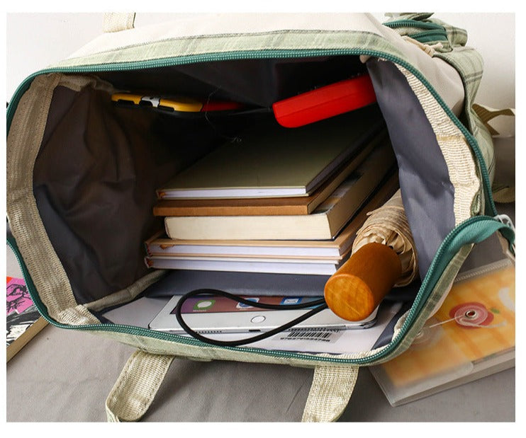 backpack with large storage for ipad, laptop, books, umbrella, water bottle, mobile phones, pencil case and more