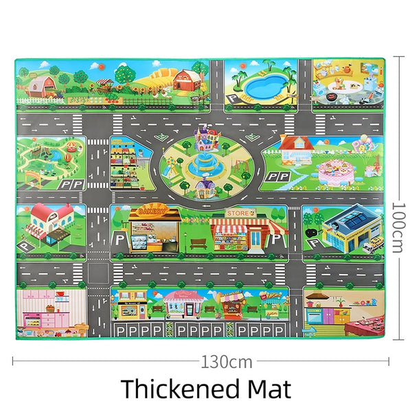 Thickened Baby Playmat Toddler Dinosaur Non-Toxic Rugs Kids Outdoor Portable Toys Family Picnic Mat Waterproof Carpet 100x130 cm