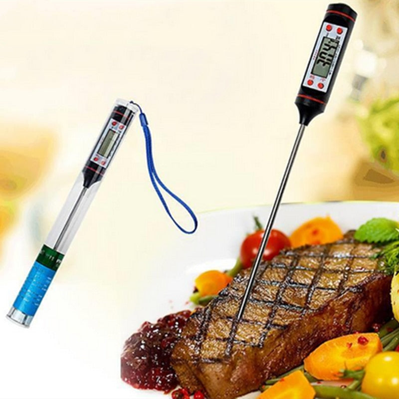 Digital Thermometer Measure BBQ Meat Temperature