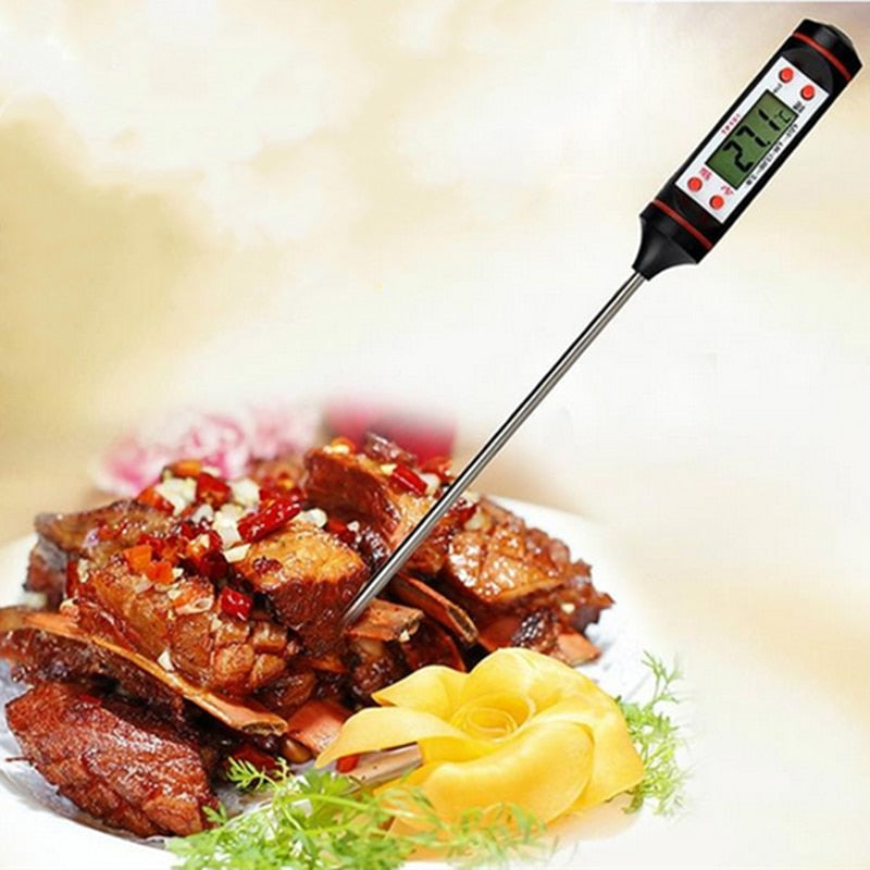 Digital Thermometer Measure BBQ Meat Temperature