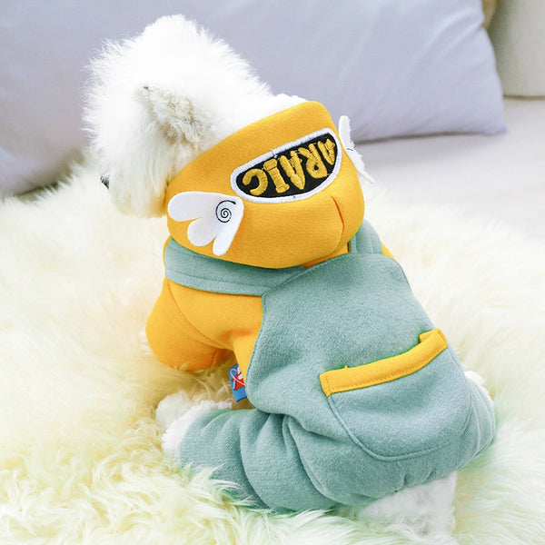 Cute Little Wings Pet Clothes Autumn Winter Small Dog Four-legged Clothes