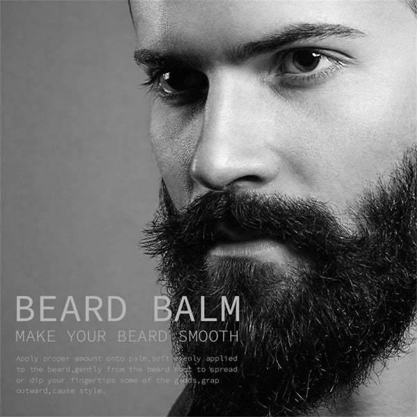 Natural Organic Beard Balm Wax Beard Care for Mens - Male your beard smooth