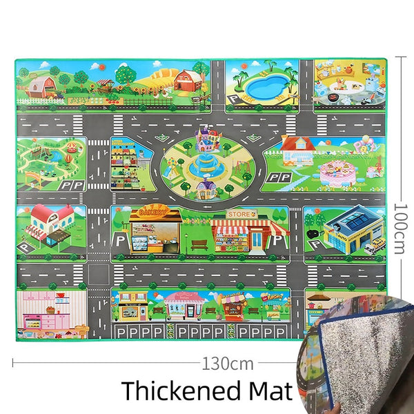 Thickened Baby Playmat Toddler Dinosaur Non-Toxic Rugs Kids Outdoor Portable Toys Family Picnic Mat Waterproof Carpet 100x130 cm