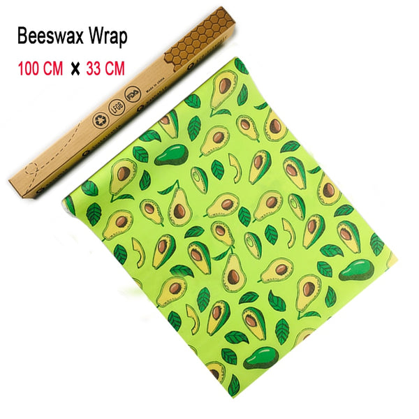 Avocado Beeswax Food Wrap Organic Cotton (1-Metre) - Zero Waste Reusable