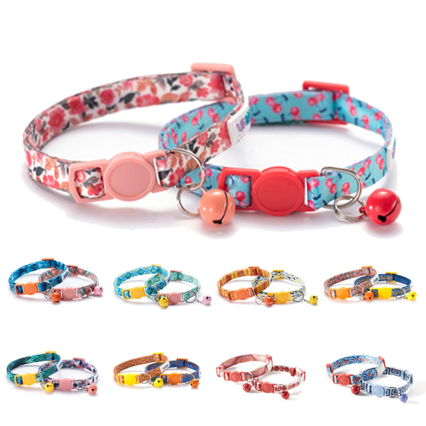 Cat Collar with Bell adjustable for kittens or chihuahuas and toy poodles