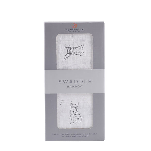 Corgi Bamboo Muslin Swaddle