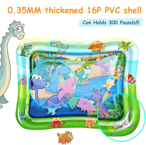 Baby Water Mat Tummy Play Time with Dinosaurs