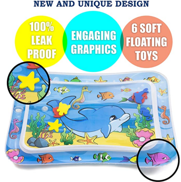 Baby Water Mat Tummy Play Time with Dolphins Under The Sea