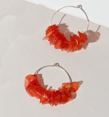 Alice Coral Hoops