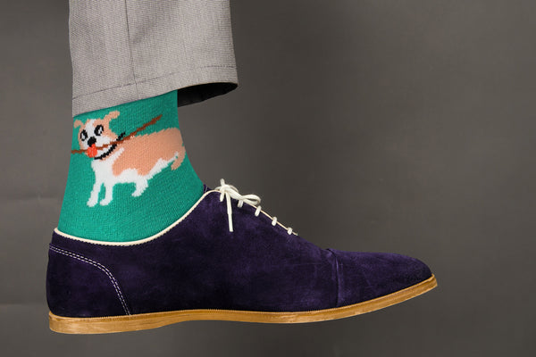 Cute Casual Designer Corgi Socks - for Men and Women